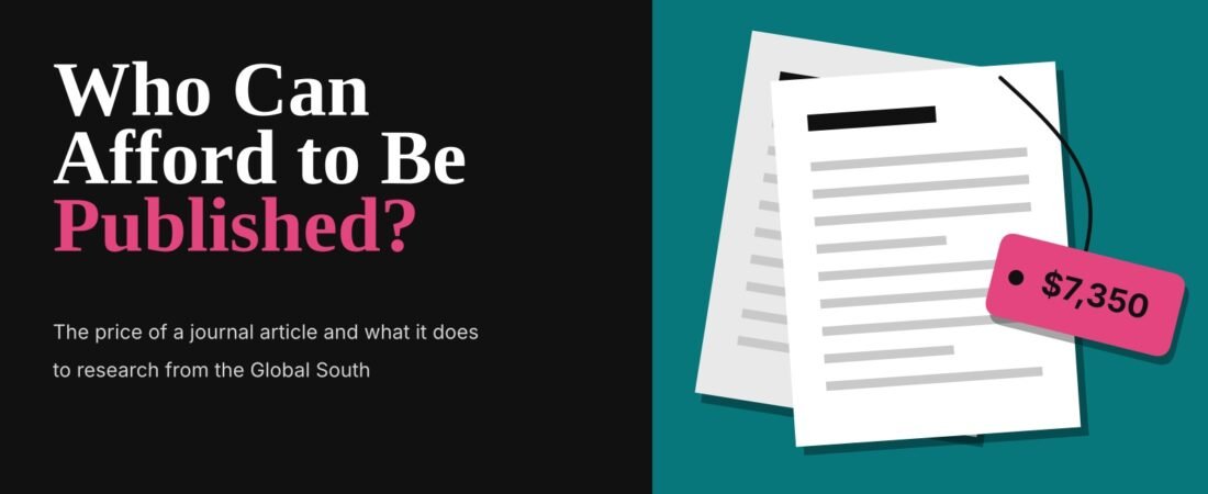 Who Can Afford to Be Published?